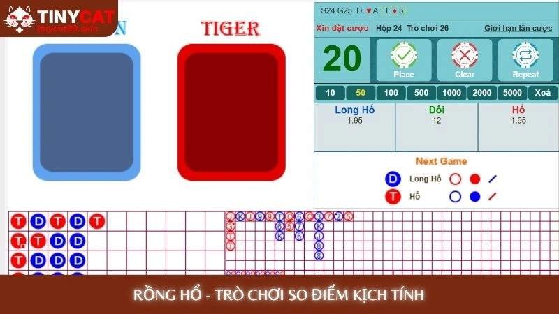Rồng Hổ - Trò chơi so điểm kịch tính